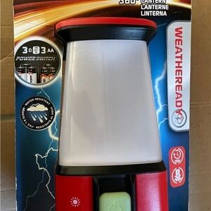 NWT Energizer Weather Ready LED Latern Red